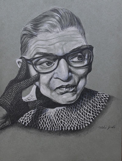RBG: Ruth Bader Ginsburg. Illustration by Natalie Spinelli.