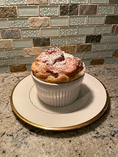 Lindsay’s souffles receive the powdered sugar treatment